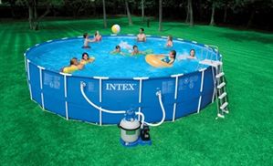 בריכה 732X132 INTEX כולל אביזרים יבוא ושיווק שולחנות משחק מכשירי כושר ומוצרי פנאי